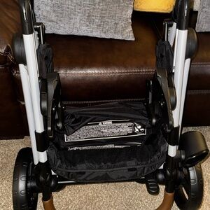 Foldable Black Stroller Frame